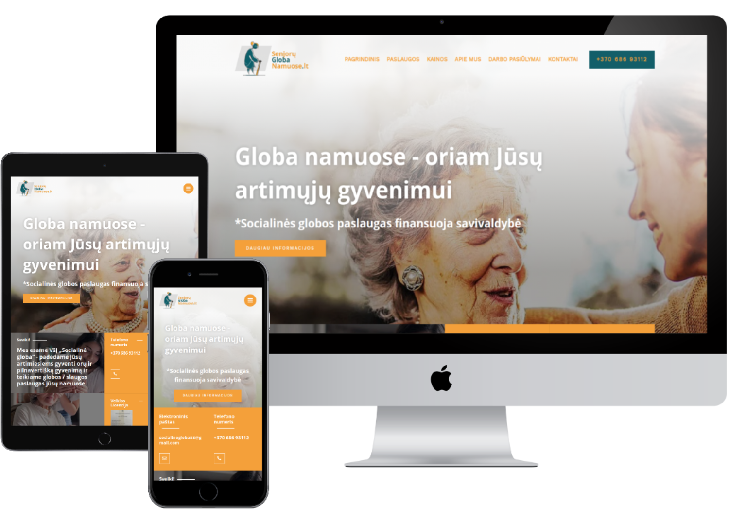 senjoruglobanamuose.lt internetinė svetainė